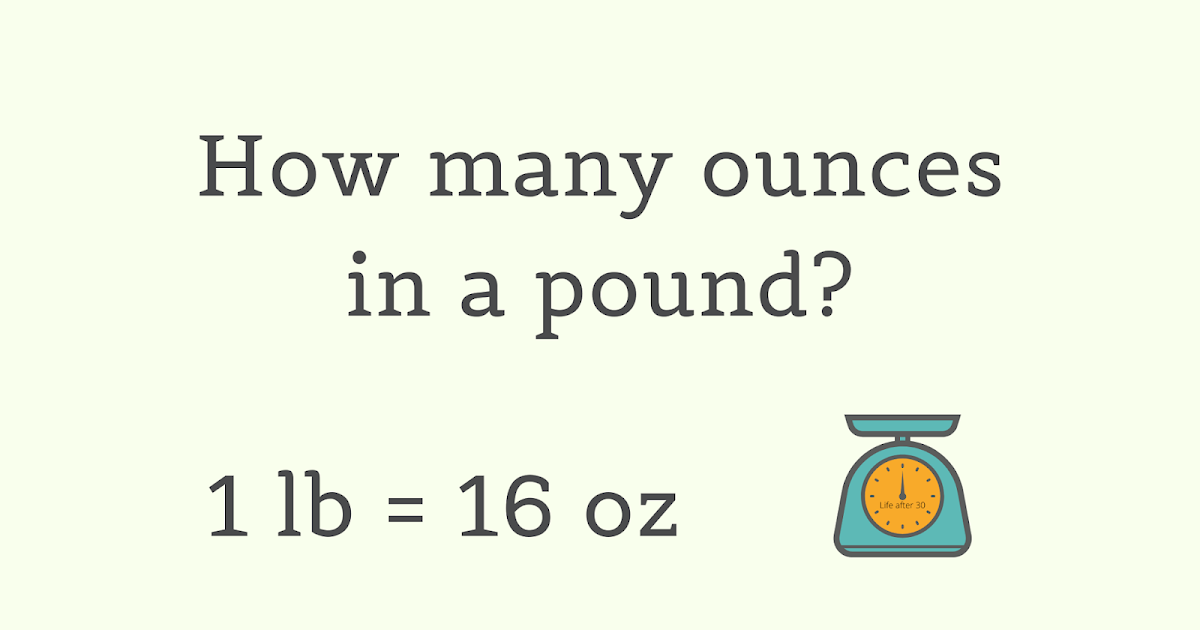 how many ounces in a pound